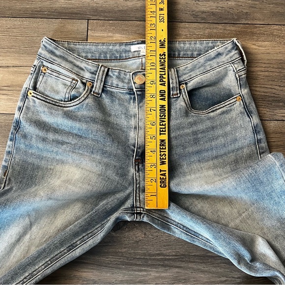 STS Blue High Rise Wide Leg Lt Blue Denim Jeans 27L - Picture 13 of 16